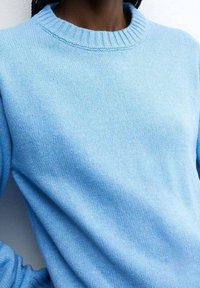 Mango Strickpullover - light blue