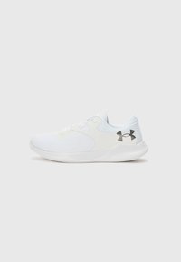 CHARGED AURORA 2 - Chaussures fitness - white/metallic warm silver-coloured