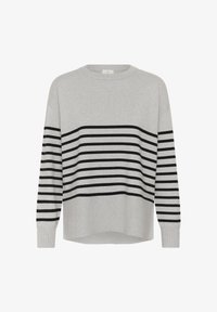 Non sélectionné, grey melange black stripe