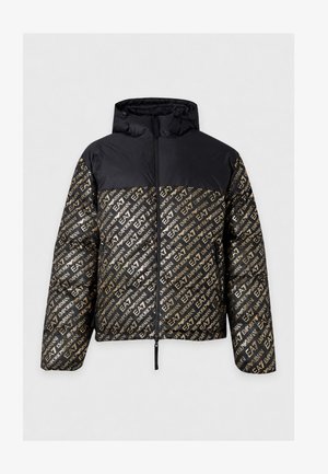 EA7 Emporio Armani, JACKET - Veste d'hiver - black/gold-coloured