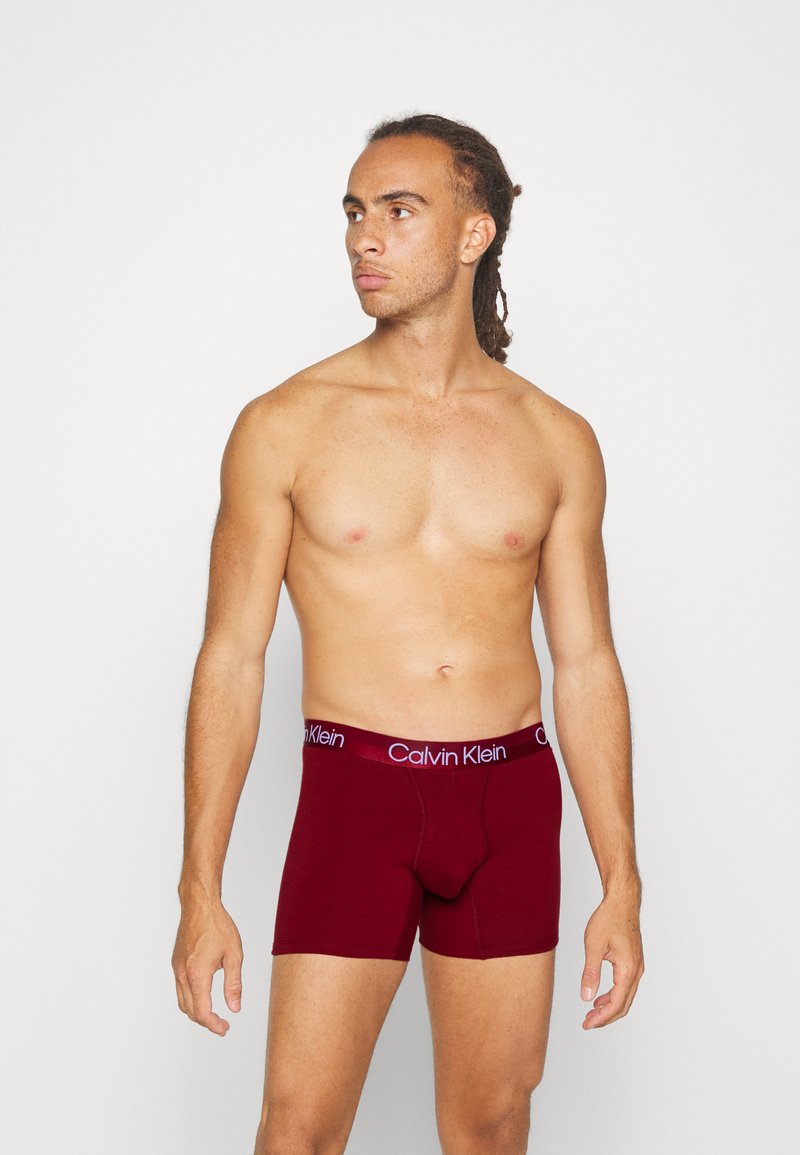 Calvin Klein Underwear BOXER BRIEF 3 PACK MODERN STRUCTURE COTTON - Úzke boxerky - red carpet /white/samba