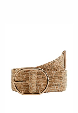 WE Fashion Flechtgürtel - beige