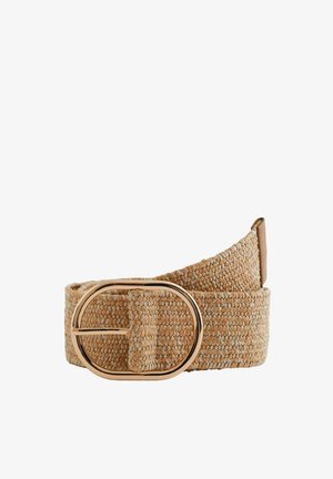 WE Fashion Punutud vöö - beige