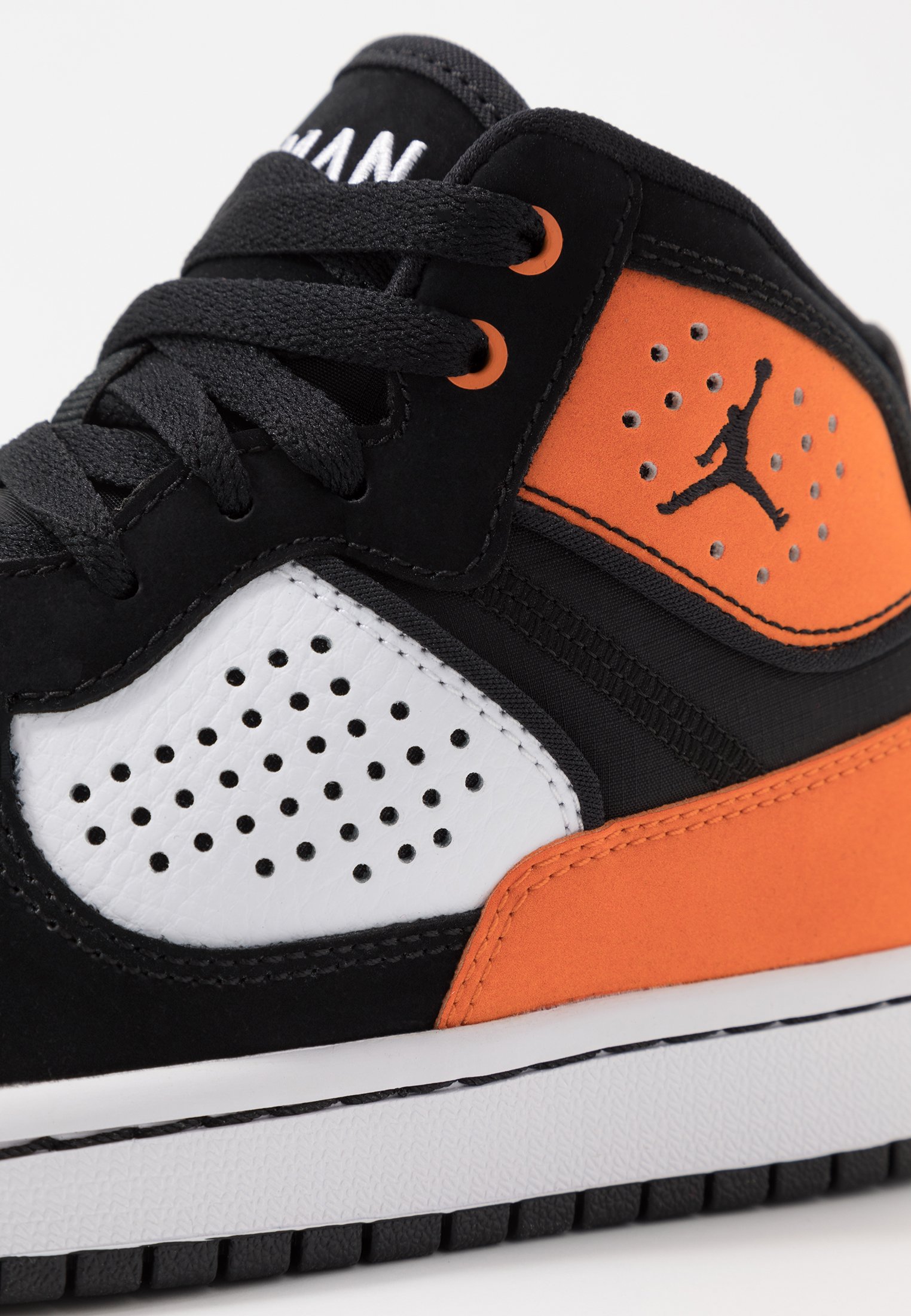 jordan access black orange