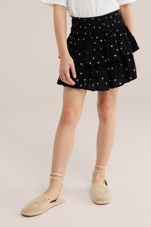 WE Fashion A-vonalú szoknya - black