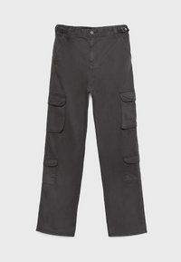Stradivarius ADJUSTABLE WAIST - Hlačami s stranskimi žepi - dark grey