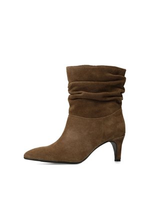 Manfield MIT ABSATZ - Korte laarzen - taupe