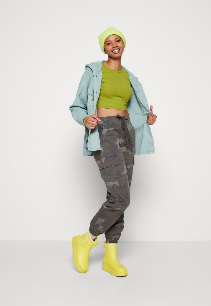 American Eagle TEXTURED SHACKET - Cardigan - mint - Zalando.de