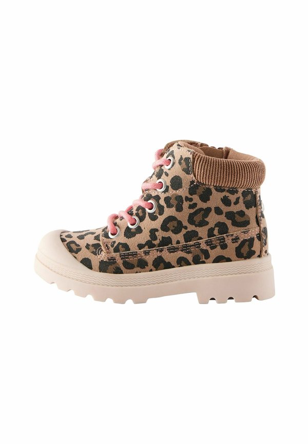 REGULAR FIT PRINT CHUNKY  - Schnürstiefelette - animal