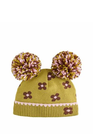 Next, DOUBLE POM BABY BEANIE - Beanie - green floral