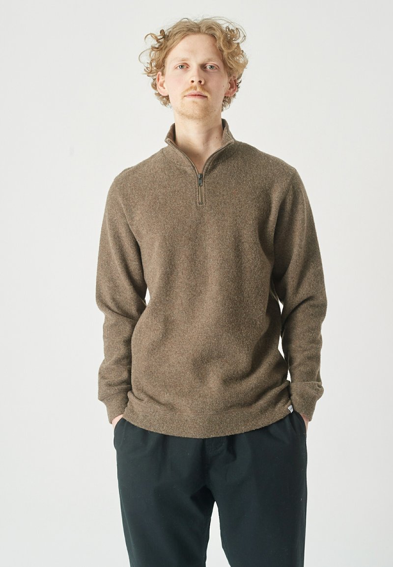 Cleptomanicx TROYER NOITCH - Strickpullover - elbmud