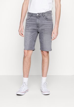 Denim shorts - multi/worn mid grey