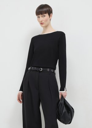Calliope PROFILI A CONTRASTO - Felpa - ultrablack