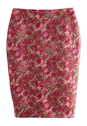 REGULAR FIT - JACQUARD - Gonna a tubino - red