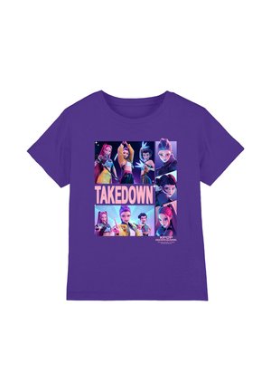 NETFLIX, KPOP DEMON HUNTERS HUNTRIX TAKEDOWN PANELS UNISEX - T-Shirt print - purple