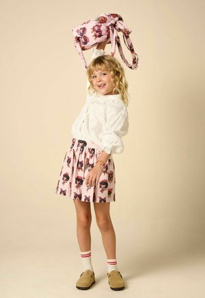 Sissy-Boy, SISSY-BOY BLUSE MIT STICKEREI-DETAILS - WEISS - Hemdbluse - weiß