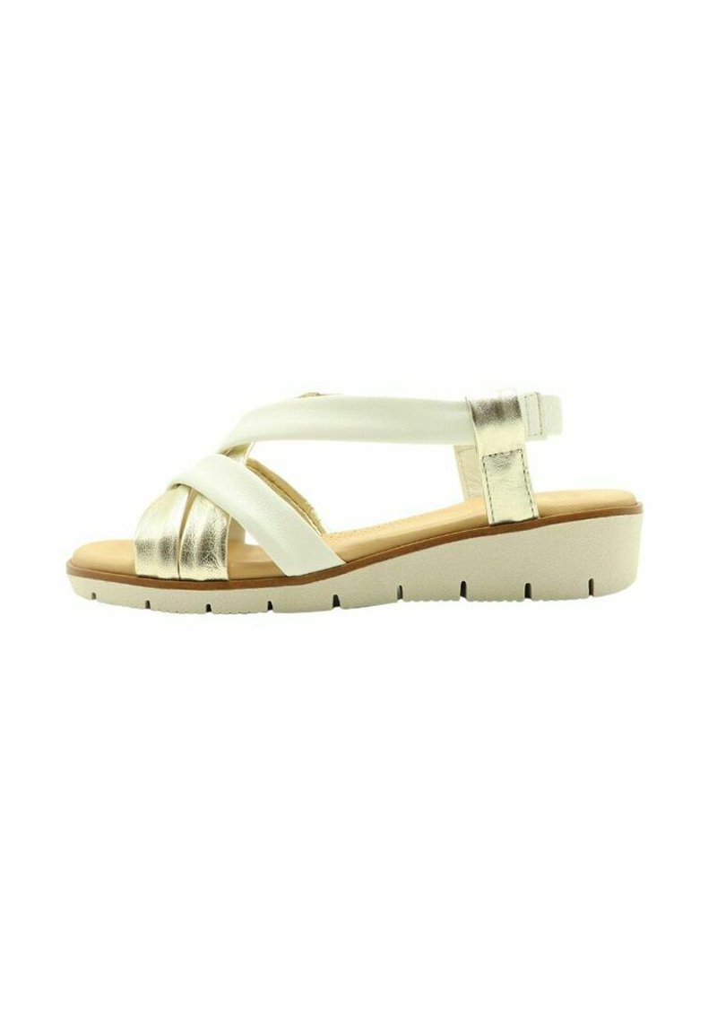 Merisell Sandalias de cuña - blanco