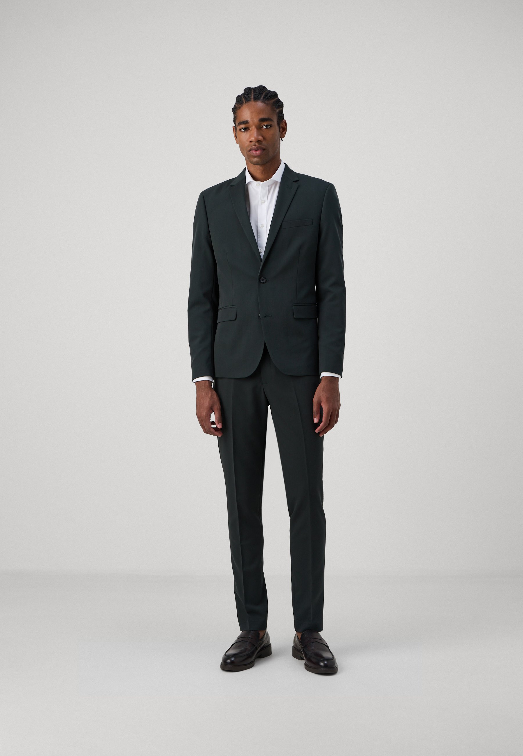 Lindbergh FINE TWILL STRETCH SUIT - Suit - dark green/mottled dark green - Zalando.co.uk Lindbergh FINE TWILL STRETCH SUIT - Suit - dark green/mottled dark green - Zalando.co.uk