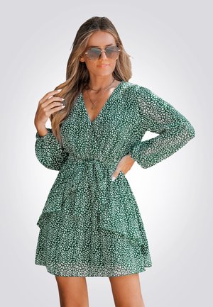 Cupshe LEOPARD BELTED - Jurk - green