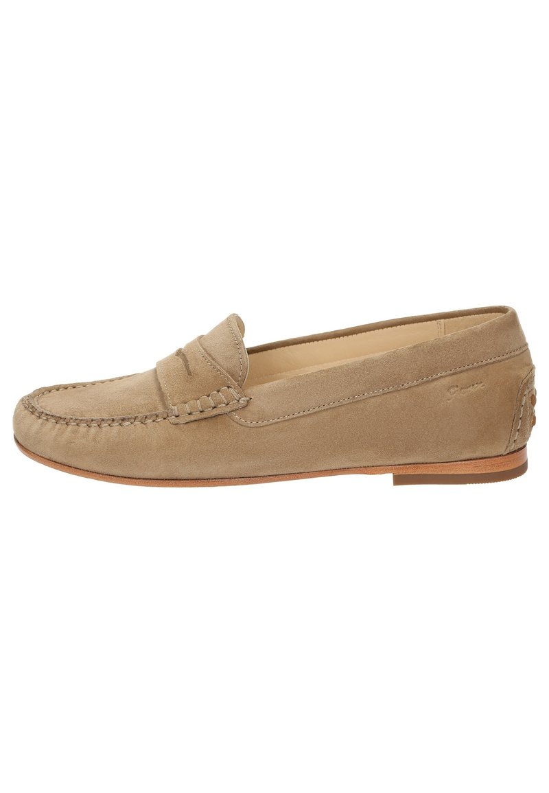 Moccasins Beige Quilted Calfskin