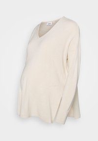 OLMAMALIA V-NECK - Trui - pumice stone