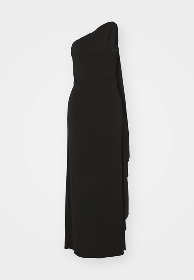 Alice + Olivia ONE SHOULDER DRAPED DRESS - Vestido ligero - black
