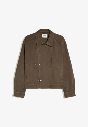 Bershka, WITH CLASP - JACKET - Leichte Jacke - dark brown