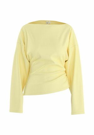 HYPEDROP, LONG SLEEVED TOP HDYURI DRAPED - T-shirt à manches longues - anise flower