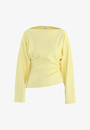 HYPEDROP, LONG SLEEVED TOP HDYURI DRAPED - T-shirt à manches longues - anise flower