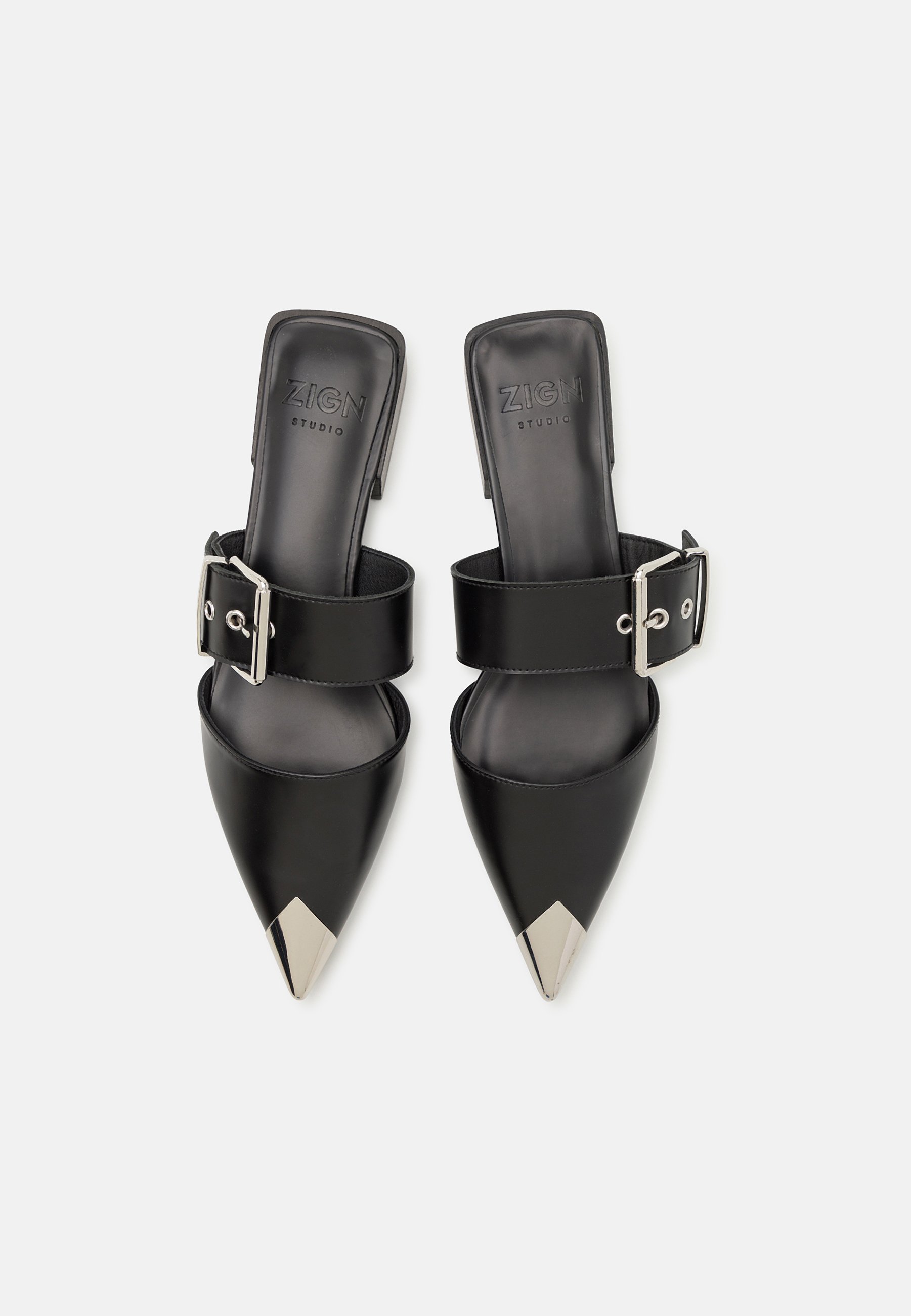 Zign Studio LEATHER - Mules - black - Zalando