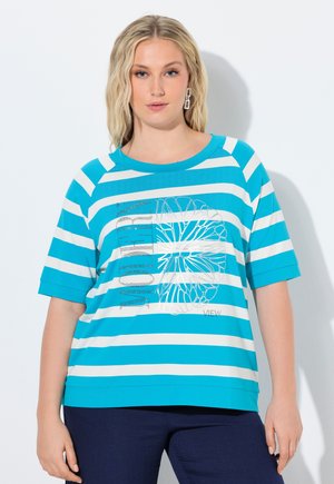 RINGEL ZITRUSMOTIV RUNDHALS HALBARM - T-shirt con stampa - aqua turquoise