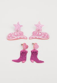 PCCANNA EARRINGS 2 PACK  - Uhani - prism pink