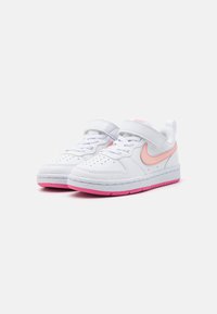 Nike Sportswear COURT BOROUGH LOW RECRAFT - Trainers - white/arctic orange/pinksicle