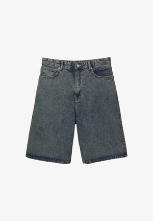 PULL&BEAR SKATER - Shorts di jeans - stone blue denim