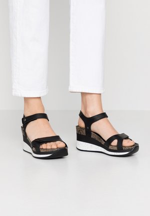 NICA SPORT - Platform sandals - schwarz