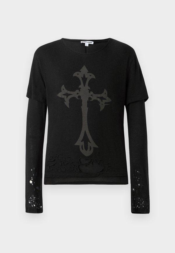 DOUBLE LAYER DISTRESSED - Long sleeved top4