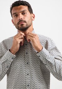 NO EXCESS PRINTED STRETCH - Overhemd - white