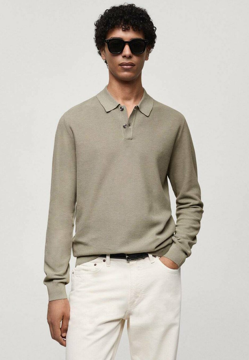 Mango Top s dlouhým rukávem - light green