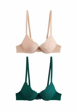 2 PACK - Push-up podprsenka - green neutral