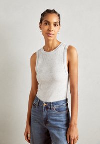 Marc O'Polo - LONG ROUND NECK - Top - chalky grey melange Miniatura obrázku 1