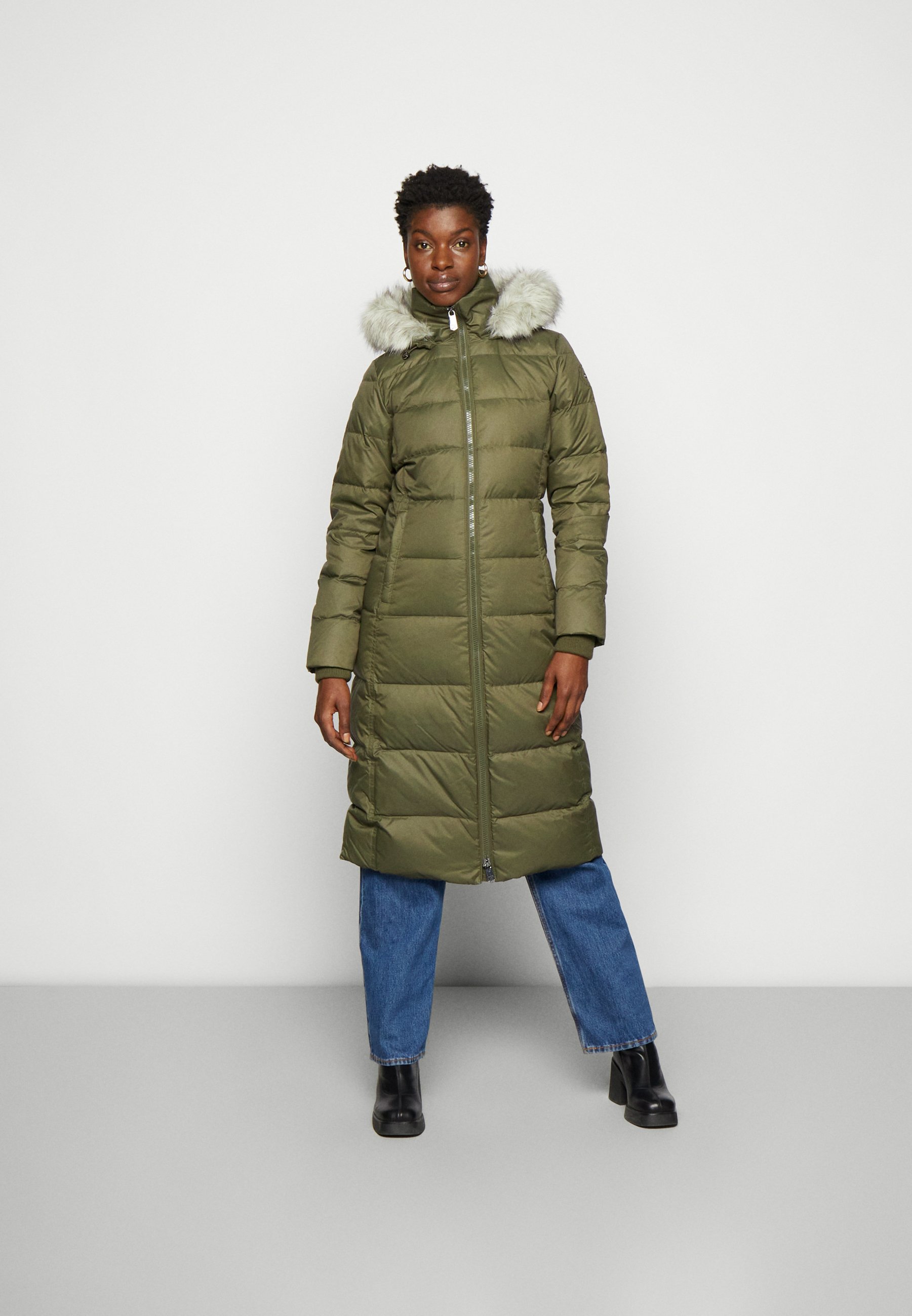 Tommy Hilfiger MAXI - Daunenmantel - green/oliv Zalando.de