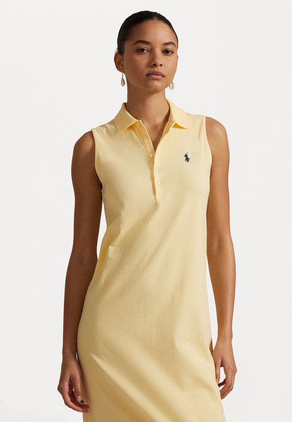 Stretch Cotton Sleeveless Polo Dress - Day dress