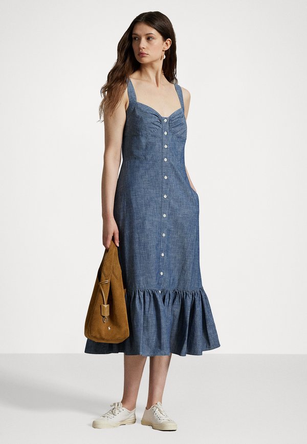 CHAMBRAY BUTTONED DRESS - Day dress - chambray3