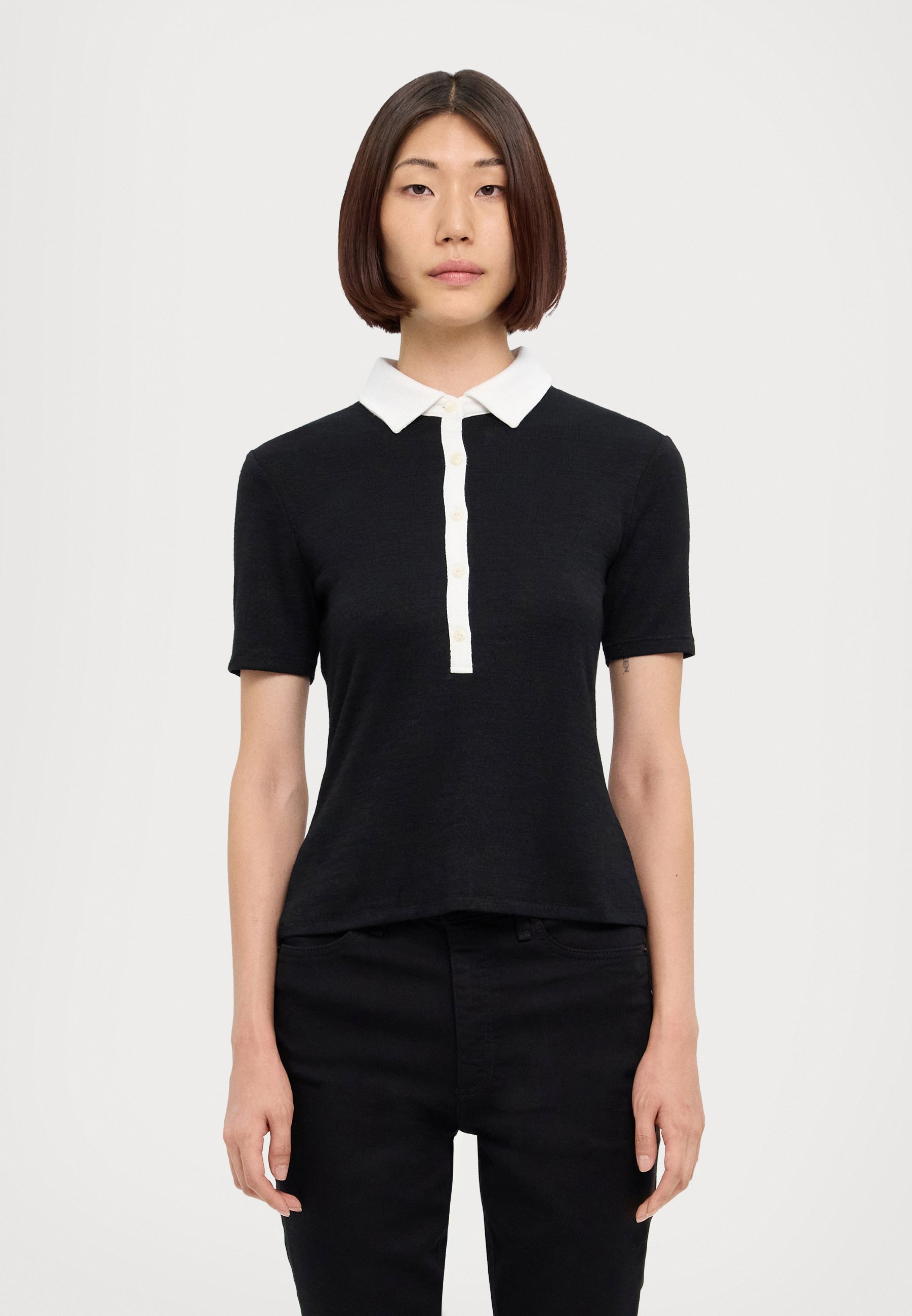 rag \u0026 bone Polo shirt - black - Zalando.co.uk