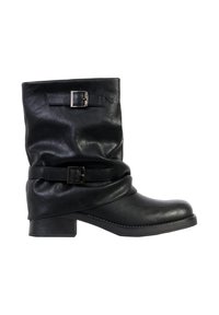 Super Mode BOUCLES BRIDES - Bottines de cowboy / motard - noir