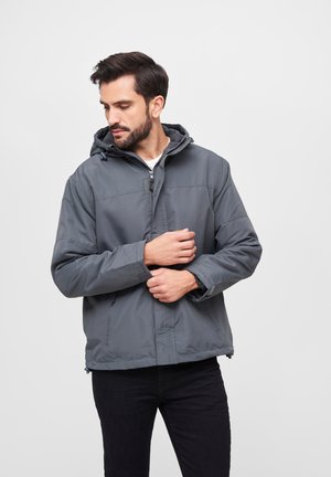 BREAKER FRONTZIP - Lehká bunda - anthracite