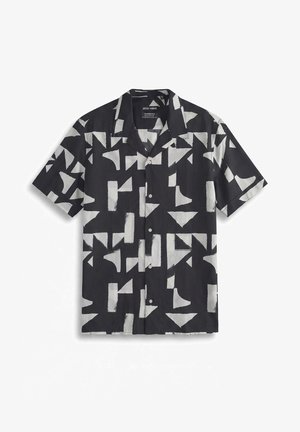 Antony Morato, SHIRT HONOLULU REGULAR STRAIGHT FIT IN WITH LOGOED BADGE - Camisa - black