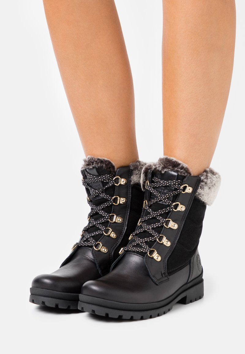 Panama Jack TUSCANI - Botins de atacadores - black