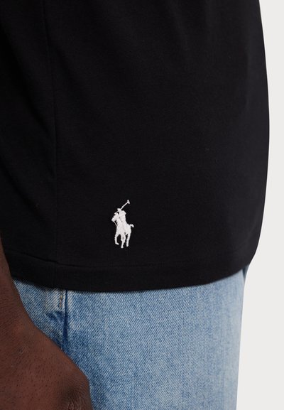 Polo Ralph Lauren CUSTOM SLIM FIT LOGO JERSEY T-SHIRT - Nyomott mintás póló - black