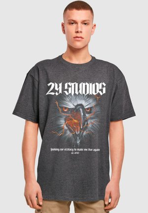 EAGLE  TEE - Print T-shirt - charcoal